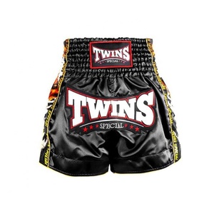 <b>Professional</b> muay thai shorts soft satin material quick dry breathable gym training athletic apparel for men and youth - Product Image 1