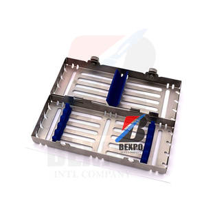 Manual Power Source Sterilizable Dental <b>Cassette</b> Surgical Instruments Storage Box <b>for</b> 10 Pcs - Product Image 3