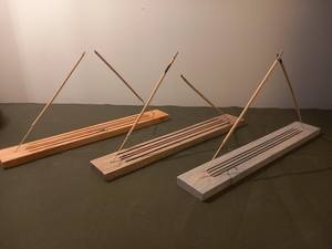 Brûleur d'encens religieux traditionnel indien en bois fait main et durable pour Agarbatti, décoration de salle de prière, temple, méditation - Product Image 5