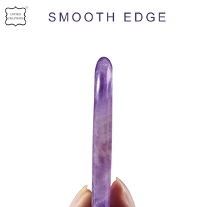 Jade naturel Gua Sha pierre pour le visage outils de beauté masseur pour le visage et le corps grattage outil de massage Premium - Product Image 5