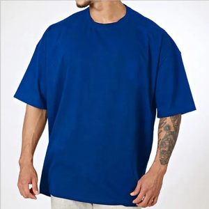 เสื้อยืดคอกลมแขนสั้นเข้ารูปสำหรับผู้ชาย,เสื้อยืดผ้าฝ้าย100% สีพื้น Gsm 180สำหรับผู้ชาย - Product Image 1