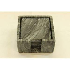 Natural Marble Coaster Set Handmade Stone Drink Coasters <b>Heat</b> <b>Resistant</b> <b>Table</b> <b>Protector</b> for Home Kitchen Dining - Product Image 2