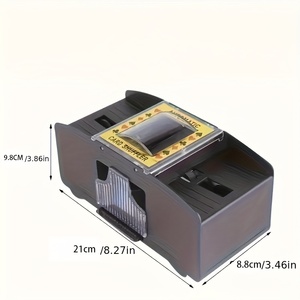 Mélangeur de cartes automatique 1/2/4/6 jeux, mélangeur électrique à piles, jeu de casino, poker, UNO, <span class=keywords><strong>Phase10</strong></span>, Texas Hold'em, Blackjack - Product Image 3