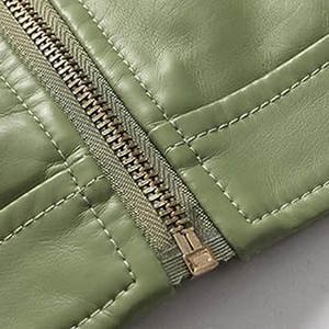 Direct Sale Best Price Women's Stylish Genuine Leather Jacket Breathable with Different Colors Top Selling <b>Plain</b> Dyed <b>Canvas</b> - Product Image 5