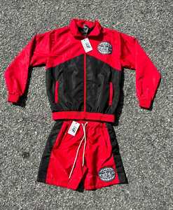 Nouveauté Veste coupe-vent, survêtement imprimé en nylon zippé, ensemble deux pièces coupe-vent court, survêtement pour homme - Product Image 6