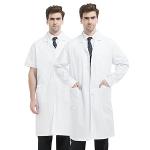 Uniforme médico Hospital diseñador al por mayor ropa de trabajo farmacéutica batas de laboratorio para uniformes médicos tejidos femeninos poliéster algodón - Product Image 4