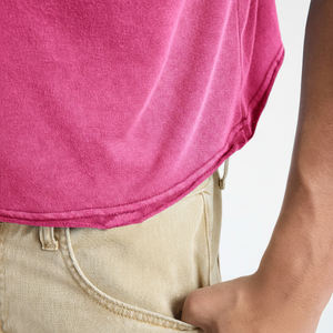 Débardeur à col rond et épaules larges personnalisé sans manches coupe ample en tissu de coton léger débardeur à logo imprimé pour hommes - Product Image 5