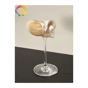 Copa de Vino con Diseño de Concha Turbo, Temática Costera, Hecha a Mano, para Pedidos al por Mayor en el Mercado de Hostelería de Lujo - Product Image 1