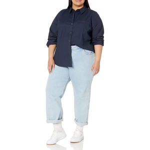 เสื้อเชิ้ตผู้หญิงแขนยาวธรรมดาระบายอากาศได้ดีคลาสสิก - Product Image 4