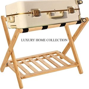 Sleek and Space-saving Compact Metal <b>Luggage</b> <b>Racks</b> with a Lightweight Design Perfect for Apartments and Guest Rooms - Product Image 6