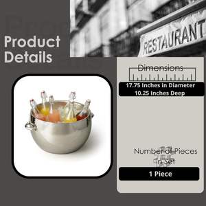 Hammered Stainless Steel Double Wall Cooler Metal Tabletop Service <b>Ice</b> <b>Bucket</b> Commercial Bar Foodservice Hotel for Wine - Product Image 2