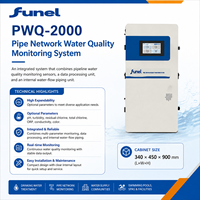 Analizador de Turbidez y pH en Línea con Dióxido de Cloro PWQ-2000 para Tratamiento de Agua Potable y Monitoreo de Redes de Tuberías