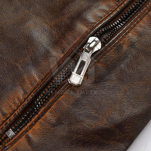 Veste en cuir de haute qualité, logo personnalisé, veste d'hiver, vêtements de mode, veste en cuir pour hommes - Product Image 5