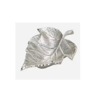 Feuille d'argent bol chocolat bonbons fruits plat de service en aluminium décoratif feuille plateau et bols pendaison de crémaillère événement décoration - Product Image 1