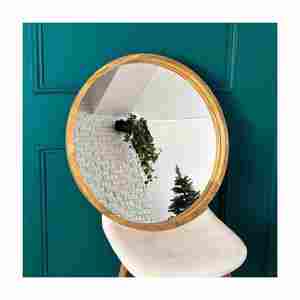 New Design Hand Crafted <b>Mirror</b> Logo Room Decor <b>Round</b> <b>Wooden</b> <b>Frame</b> Custom Design With Export Quality - Product Image 3