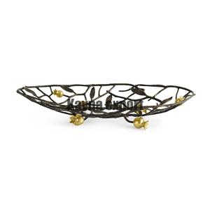 Artisanat en métal coulé en aluminium métal nouveau Design bol de service de fruits mariage et événement fête table en métal servant bol de fruits - Product Image 6