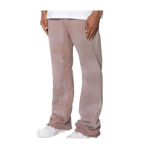 Pantalones de chándal holgados de alta calidad Unisex de diseño único, pantalones de chándal acampanados informales gruesos, servicio OEM - Product Image 2