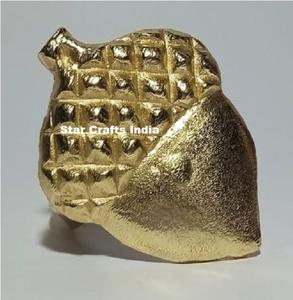 Anneaux de serviette de conception orientale ornée citrouille coulée en métal pour les fêtes élégantes en gros porte-anneau de serviette en fer fini argent - Product Image 2