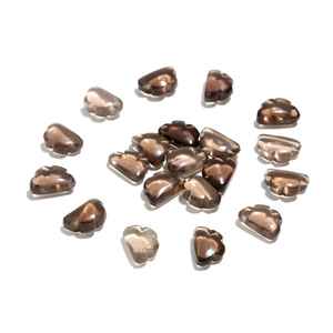 Cuentas de Cuarzo Ahumado Natural en Forma de Nube de 12 mm, Talladas Suaves, Dijes de Piedras Preciosas para la Fabricación de Joyas - Product Image 4