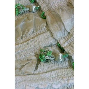 Châle en soie Odemis 100% tissé à la main, luxe, 75x200cm, foulard turc froissé, longue écharpe pour femme - Product Image 4