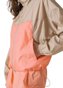 High Quality Custom Patchwork Color <b>Women</b> <b>Windbreaker</b> Jacket Over Size Zipper Cropped Top Nylon Polyester Lightweight Jacket - Product Image 3
