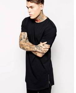 Wholesale <b>Men's</b> Slim Fit 200GSM 100% Cotton Streetwear <b>T</b>-<b>Shirt</b> Custom Logo OEM - Product Image 1