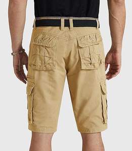 Pantalones cortos cargo informales de verano para hombre, ropa de abrigo de secado rápido con patrón sólido hasta la rodilla, ropa de moda ecológica de bajo precio - Product Image 6