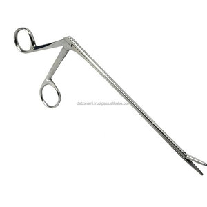 Ciseaux manuels Bellucci Alligator incurvés gauche, lame de 5 mm en acier inoxydable, instrument chirurgical ORL, classe II, certifié CE - Product Image 1