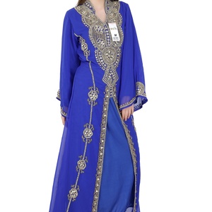 Dernière collection d'abayas tendance de style Dubaï, abayas modestes, longues kaftans brodées, robe abaya, vêtements musulmans traditionnels, accessoires - Product Image 1