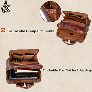 Mochila de cuero de diseñador de lujo para hombre y mujer, nueva, de la mejor calidad, OEM - Product Image 6