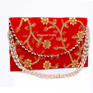 Nouveau indien fait à la main femmes velours pochette bijoux sac à main pour mère cadeau embrayages mariage retour cadeau embrayages - Product Image 6
