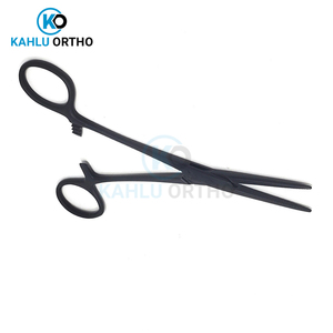 Pinzas quirúrgicas de impresión de logotipo personalizado de forma recta de alta calidad de color negro de KAHLU ORTHOPEDIC - Product Image 5