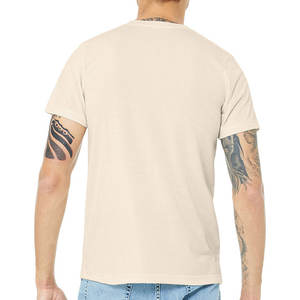 Camiseta de algodón 100% para hombre, camiseta de verano transpirable con estampado de logotipo OEM personalizado de colores lisos para hombre - Product Image 6