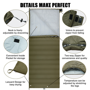 <span class=keywords><strong>Sac</strong></span> <span class=keywords><strong>de</strong></span> <span class=keywords><strong>couchage</strong></span> <span class=keywords><strong>de</strong></span> camping pour adultes <span class=keywords><strong>de</strong></span> type enveloppe en nylon ultra-léger QEZER DUCK <span class=keywords><strong>Down</strong></span> 3 SAISONS Imperméable pour temps froid <span class=keywords><strong>0</strong></span> - Product Image 6