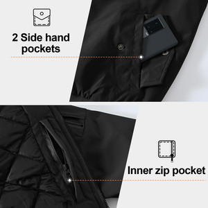 Chaqueta de béisbol de satén con logotipo bordado de bloque de color Varsity para hombre con cremallera diseño personalizado chaqueta de invierno Varsity - Product Image 4