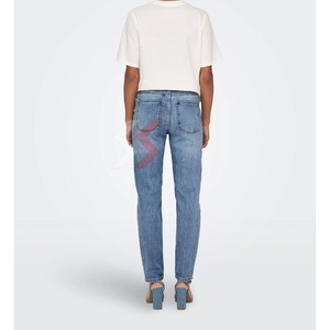 2025 Trendy Slim Female High <b>Waist</b> Denim Straight Fit <b>Jeans</b> Pants Ladies Sexy Fashion Stretch Pencil Pants <b>Jeans</b> Women - Product Image 3