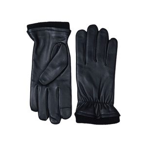Gants de moto en cuir thermique pour homme, épais, en polaire, pour la saison hivernale, confortables, respirants, écologiques - Product Image 1