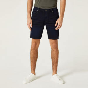 Custom High Street Style Denim Shorts Secado rápido 100% Algodón Comodidad Botón Cintura Patrón sólido Bolsillos sueltos Streetwear - Product Image 4