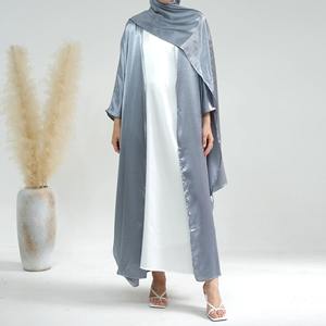 ใหม่Abaya Silky Partyโมร็อกโกCaftanสําหรับผู้หญิงBatwingแขนเสื้อคลุมชุดสวดมนต์Ramadan Eid - Product Image 3