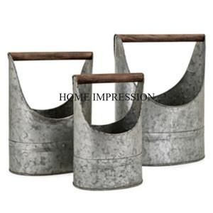 Maceta de flores de metal hecha a mano de alta calidad para uso en jardín interior y exterior disponible a granel de exportador indio - Product Image 6