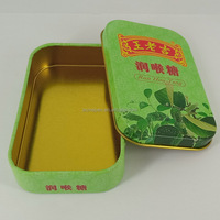 Mini boîte en métal avec couvercle, personnalisable, carrée/rectangulaire, pour bonbons, sucre, chewing-gum, biscuits, thé, emballage, boîte, pot