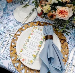 Woven Water Hyacinth Hollow Out <b>Placemat</b> Round Eco friendly products Made in Vietnam <b>Table</b> decoration Woven <b>Placemat</b> Wholesale - Product Image 6