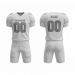 Ensemble complet personnalisé de football américain pour hommes, jeunes et adultes, vêtements de sport d'équipe personnalisés, y compris maillot, pantalon, taille plus - Product Image 1