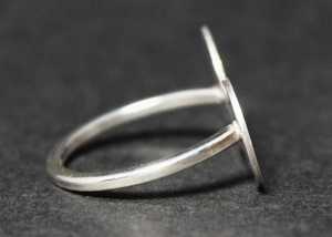 High Quality 925 <b>Sterling</b> <b>Silver</b> Double Disc <b>Rings</b> <b>Adjustable</b> Minimalist Vintage Style Jewelry for Weddings Gifts Wholesale - Product Image 5