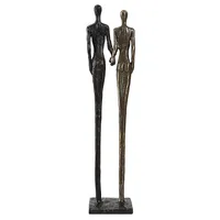 Figurine sculptée artisanale plaquée or, sérigraphiée, style antique, pour décoration de table, cadeau de mariage - Zahid Exports