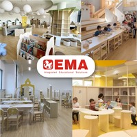 Ensemble de Mobilier de Bibliothèque Personnalisé Ema pour Enfants : Étagère pour Garderie, Crèche, Coins Lecture et Espace de Jeu Cabane dans les Arbres