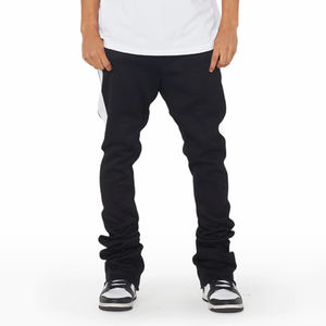 กางเกงวอร์มแบบเรียงซ้อนสำหรับผู้ชายกางเกงวิ่งแบบลำลองมีลายตรงจากโรงงาน - Product Image 2