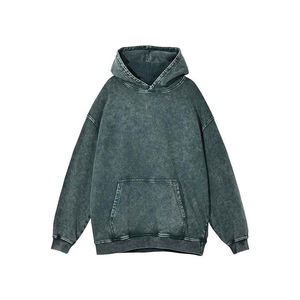 Vêtements décontractés lourds, sweat à capuche délavés à l'acide en polyester, sweat à capuche délavés à l'acide à séchage rapide et durables, vente en gros de sweat à capuche délavés à l'acide personnalisés - Product Image 5