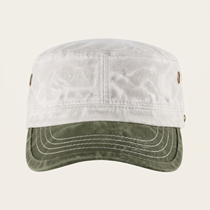 White Olive <b>Green</b> Flat Brim Cap Unisex Cotton Casual <b>Hat</b> Wholesale Custom Logo High Quality OEM ODM Low MOQ Adjustable Closure - Product Image 1