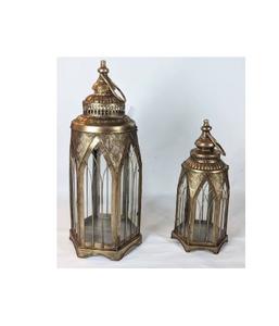 Lanterne artisanale écologique en verre gaufré, style marocain vintage, carrée, évidée, design unique pour la décoration de la maison - Product Image 5